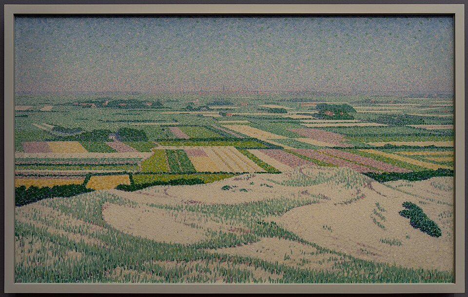 Walchers landschap geschilderd door Ferdinand Hart Nibbrig