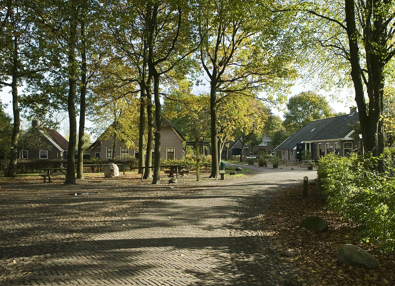 Orvelte’s village green in 2008; this is not a photograph of the 2026 Story Festival.